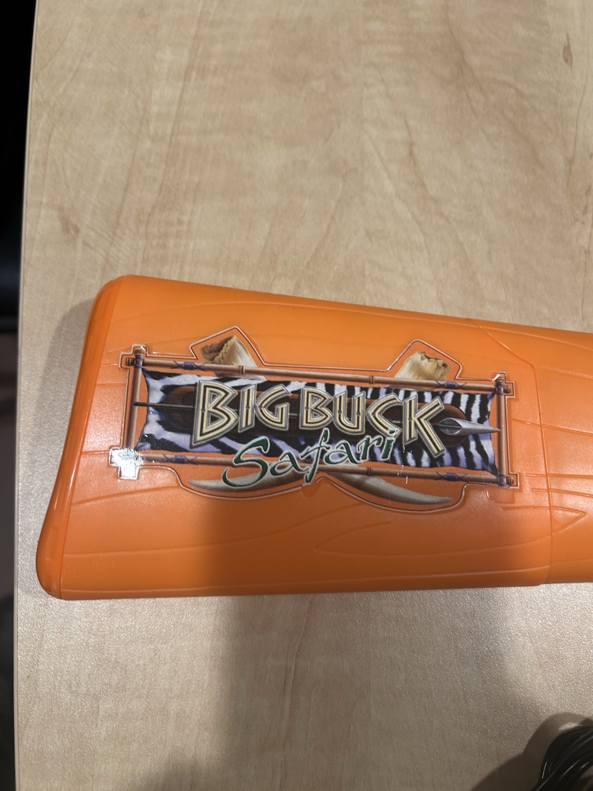 Jakks Pacific Big Buck Safari Plug & Play TV Game Orange Gun ONLY Tested Works