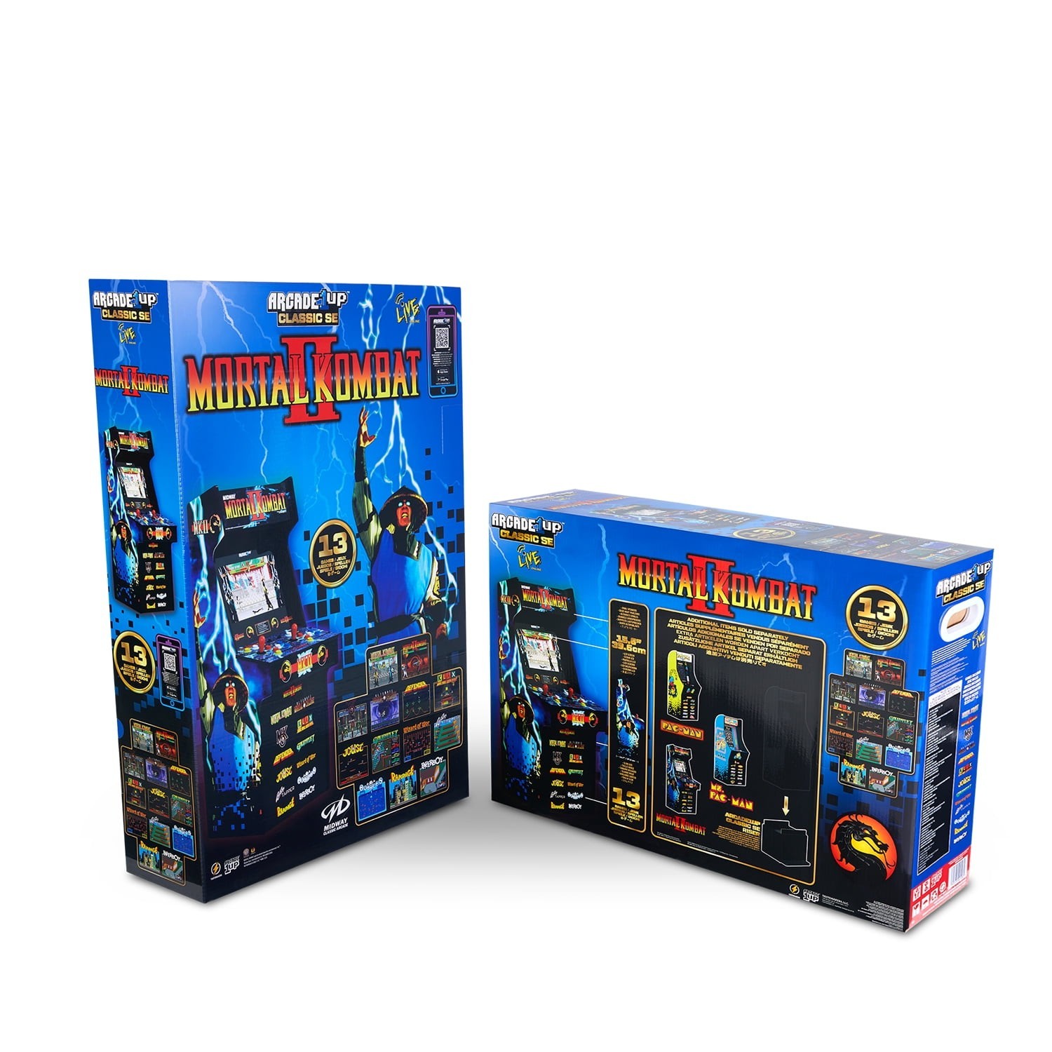 Arcade1Up Mortal Kombat II Classic SE Arcade Machine 15.6” IPS – 4 Foot Cabinet™
