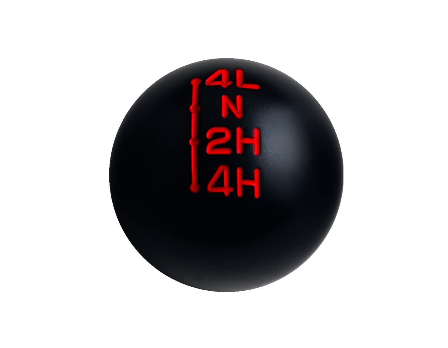 DEWHEL Transfer Case Shift Knob Aluminum NP205 7/16″-20 Black w/Red Red