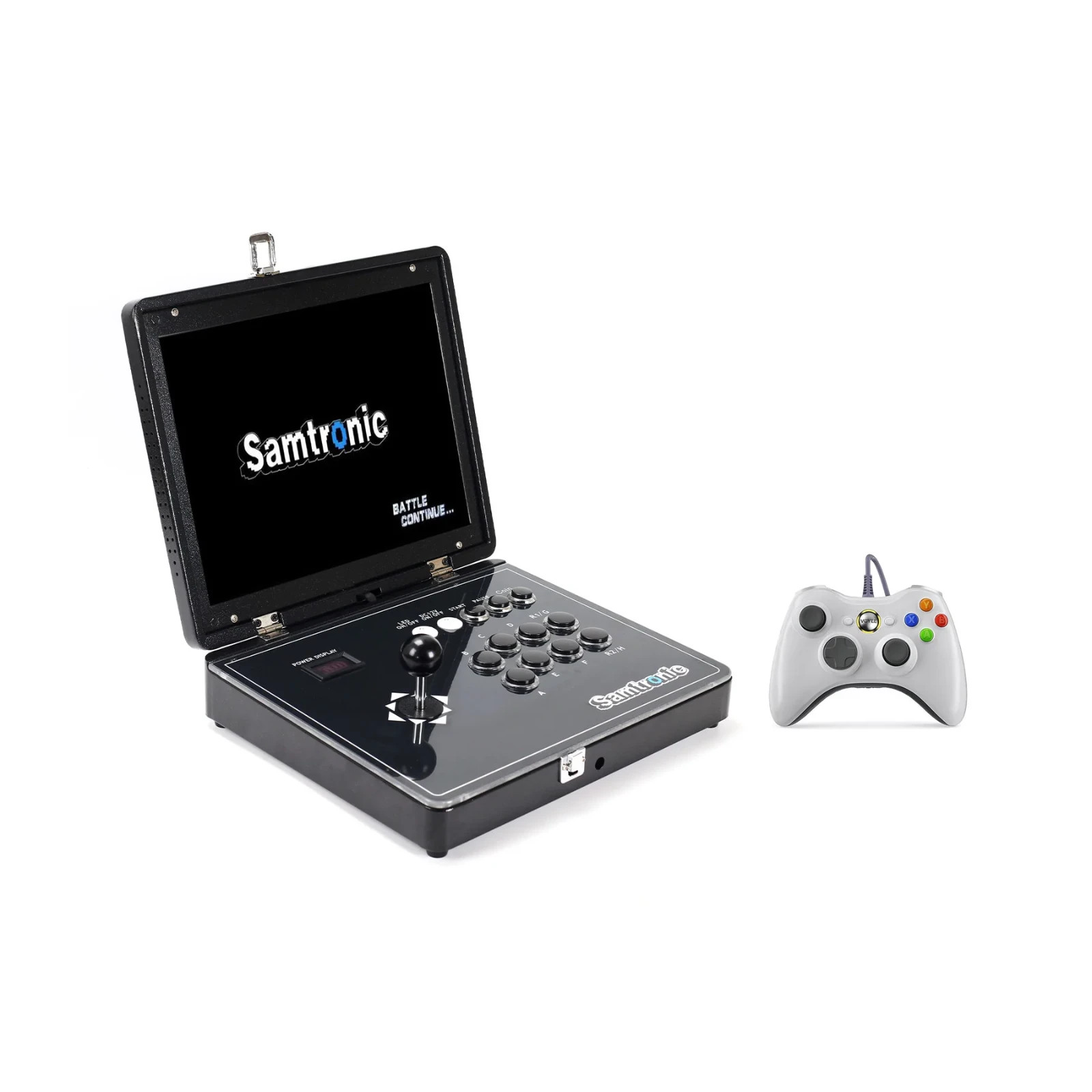 Samtronic 15-inch 4:3 Portable Deluxe Two-Player Arcade Black with 5000 Games
