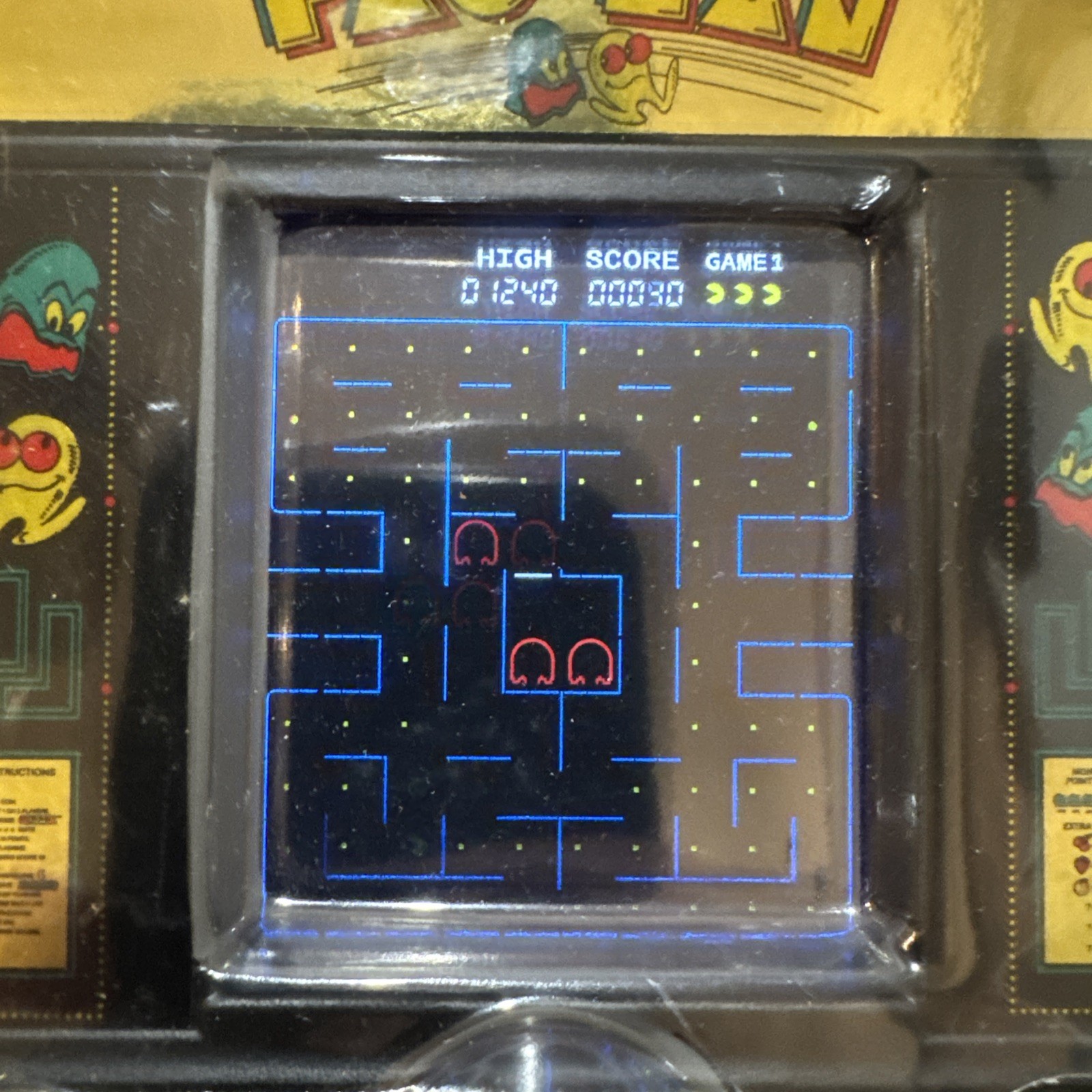 PAC-MAN Color Retro Mini ARCADE CONSOLE w/ Sound 40th Anniversary Gold