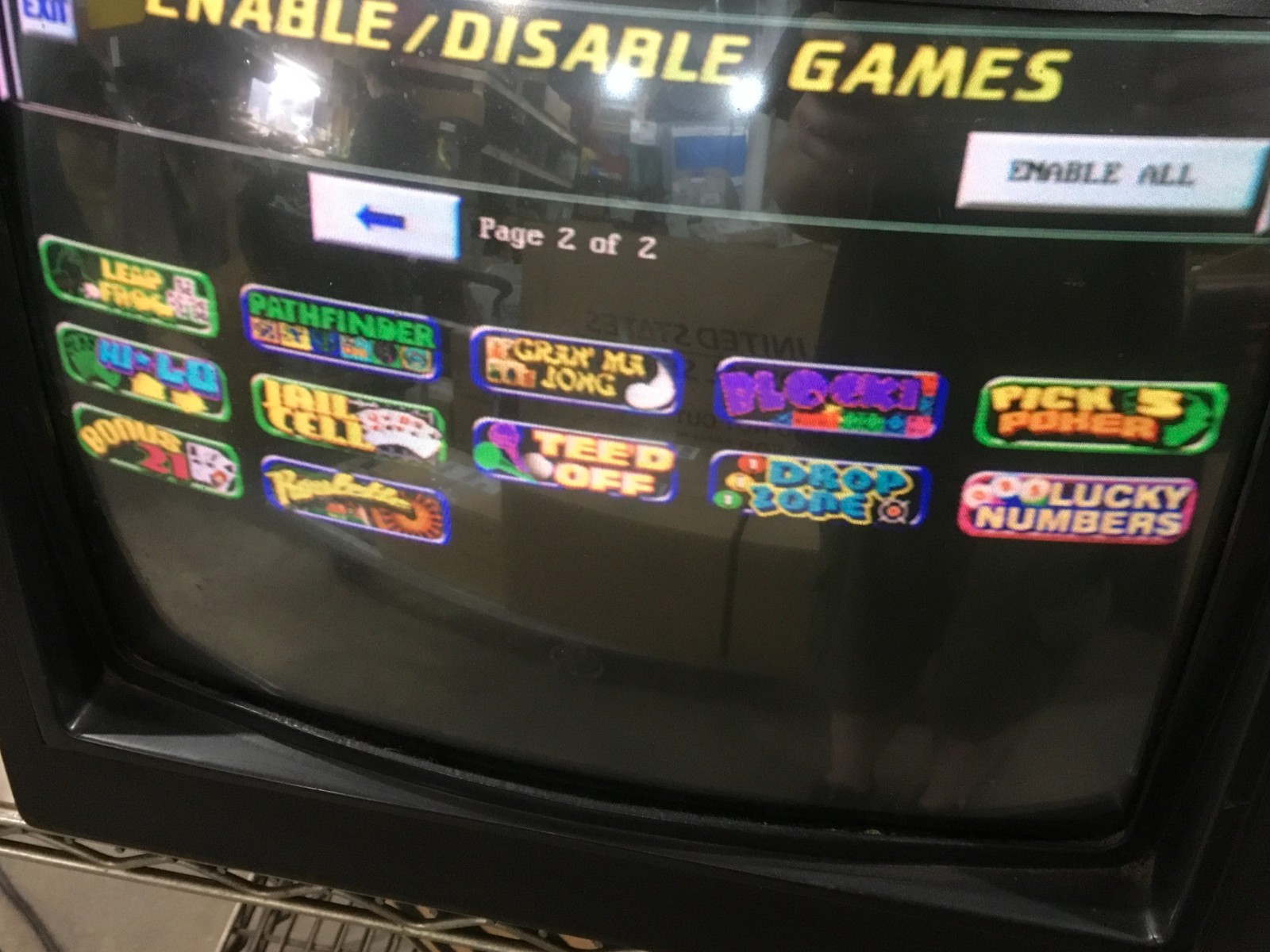 Vintage BAR Touchscreen Arcade Machine Countertop WORKS (Freeplay Enabled) RS