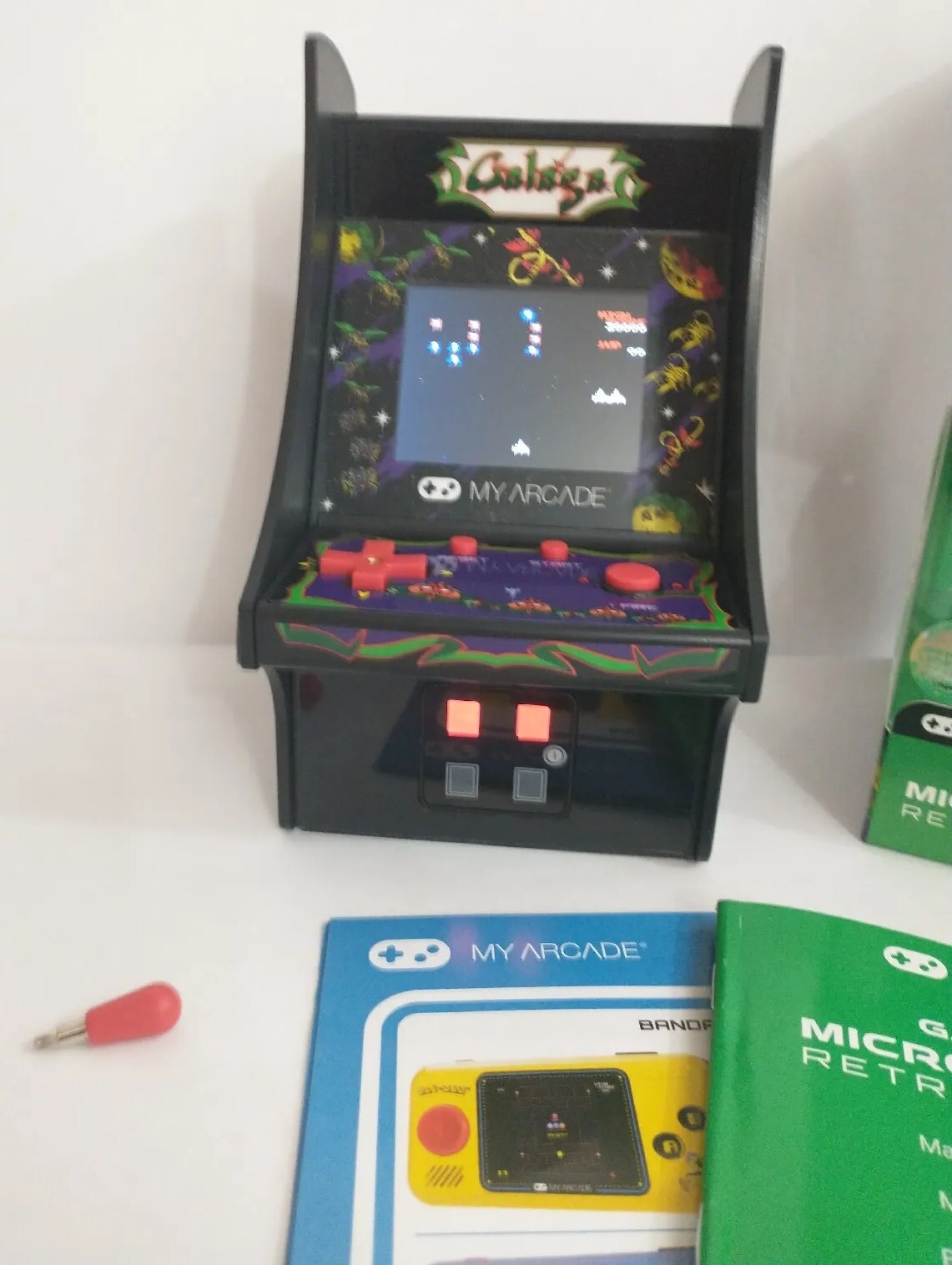 My Arcade Official Galaga Micro Player Handheld Retro Video Game Collectible