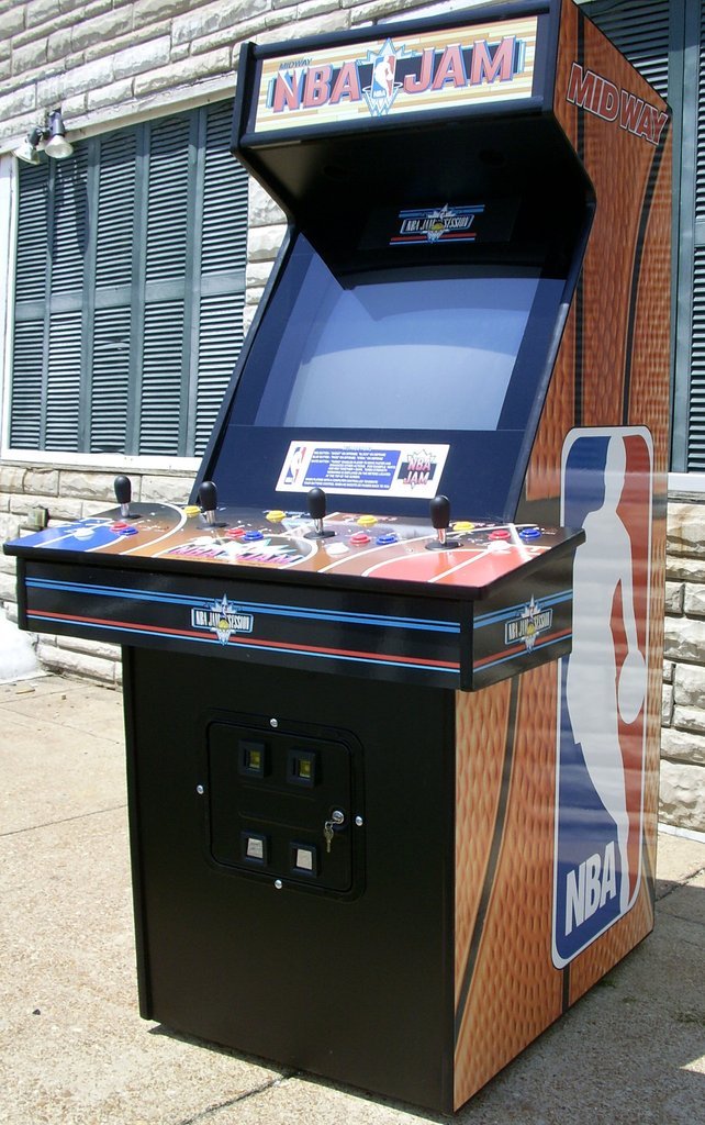NBA Jam Full Size Coin Op Arcade Video Game- All New Parts, New 32″ LCD Monitor