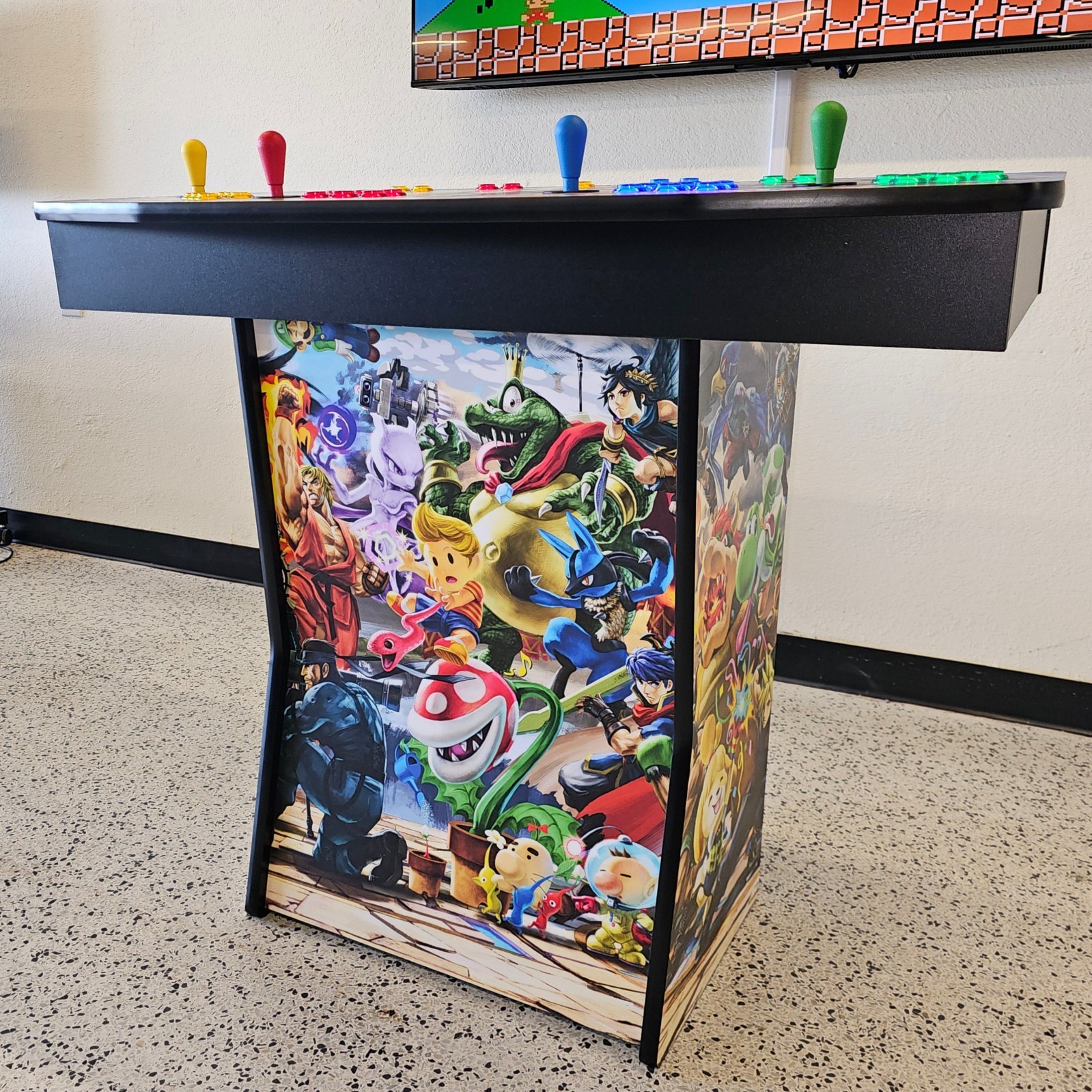 4 Player Mario Bros Pedestal Arcade Machine