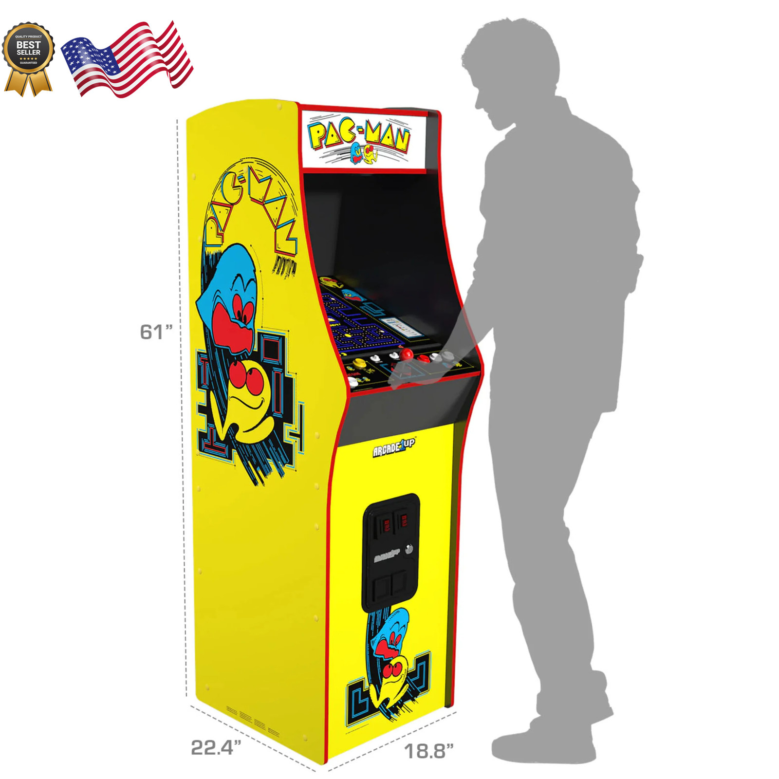 Arcade1Up PacMan Legacy Arcade Deluxe Edition FREE SHIPPING USA ONLY