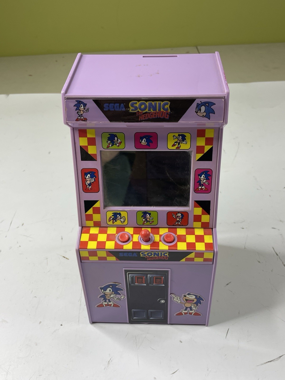 Sega Sonic The Hedgehog Talking Arcade Cash Bank Super Rare *not Working
