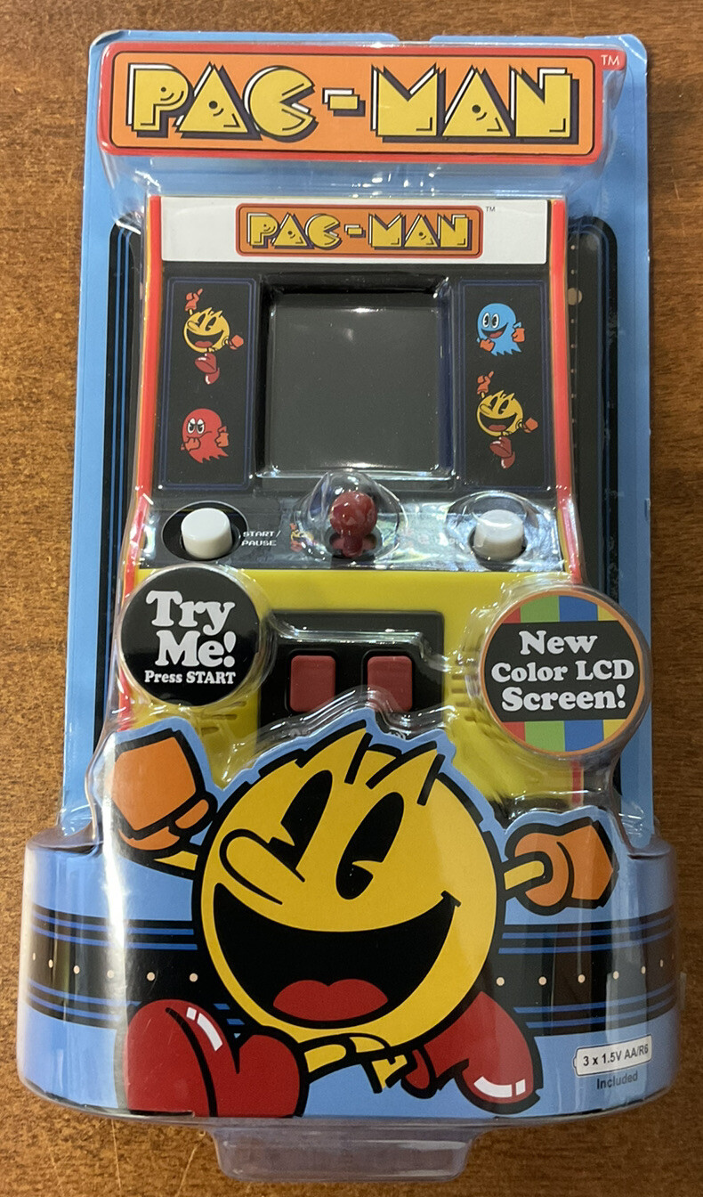 Basic Fun Arcade Classics – Pac-Man Color LCD Retro Mini Arcade Game 5.5”