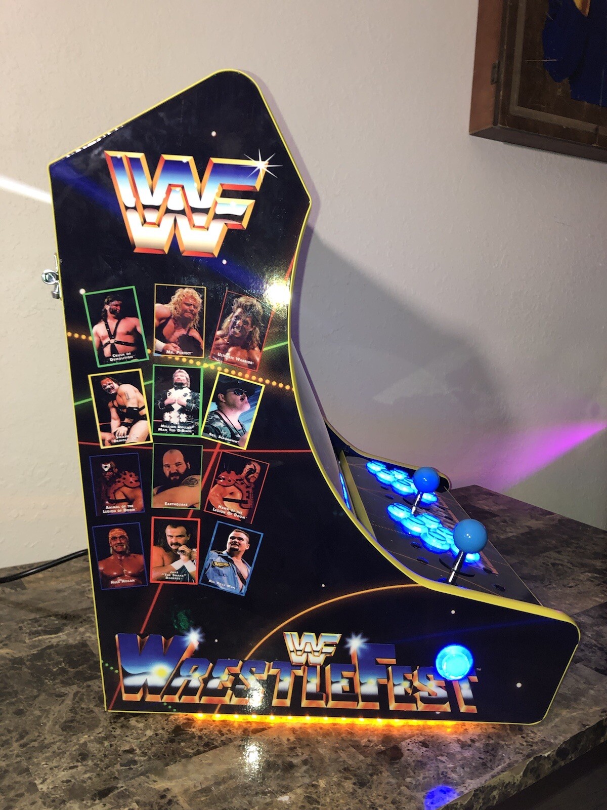 WWF Wrestlefest Tabletop Bartop Arcade Cabinet Raspberry Pi 4 Build