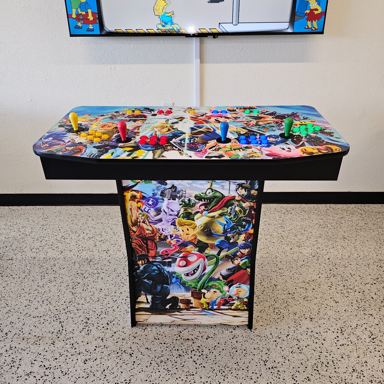 4 Player Mario Bros Pedestal Arcade Machine