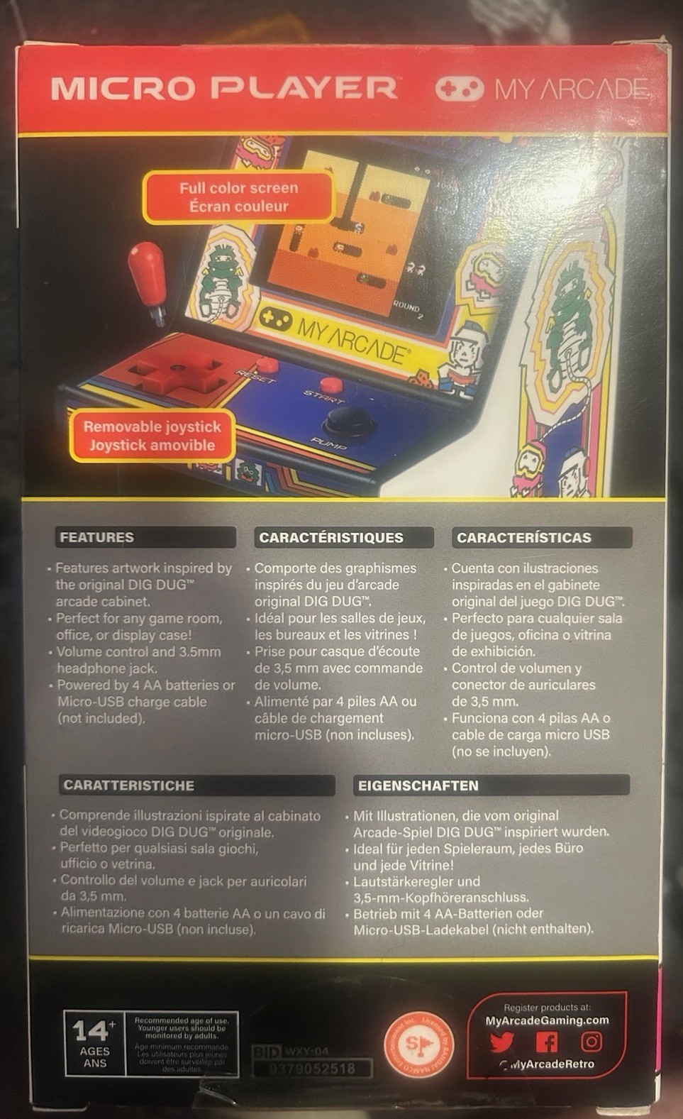 My Arcade Dig Dug Micro Player Retro Arcade Machine 2018 Reproduction