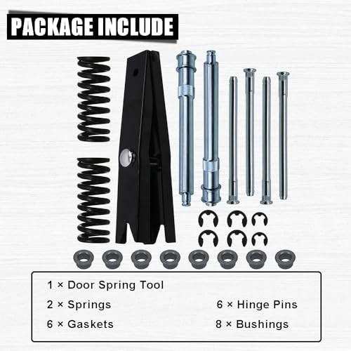 Door Hinge Repair Kit with Spring Tool – Compatible For Suburban Tahoe 23pcs