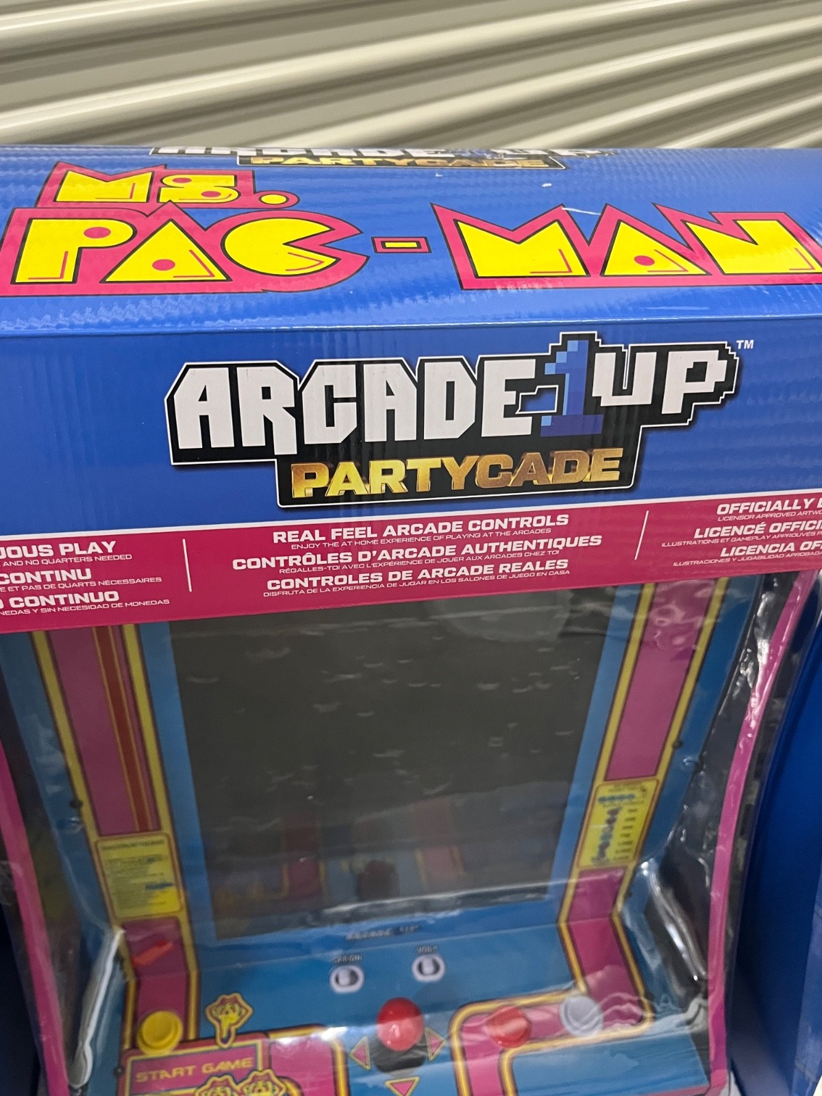 NEW IN BOX! Arcade1Up Ms. PAC-MAN Partycade 12 Games in 1, 17″ LCD Color Screen