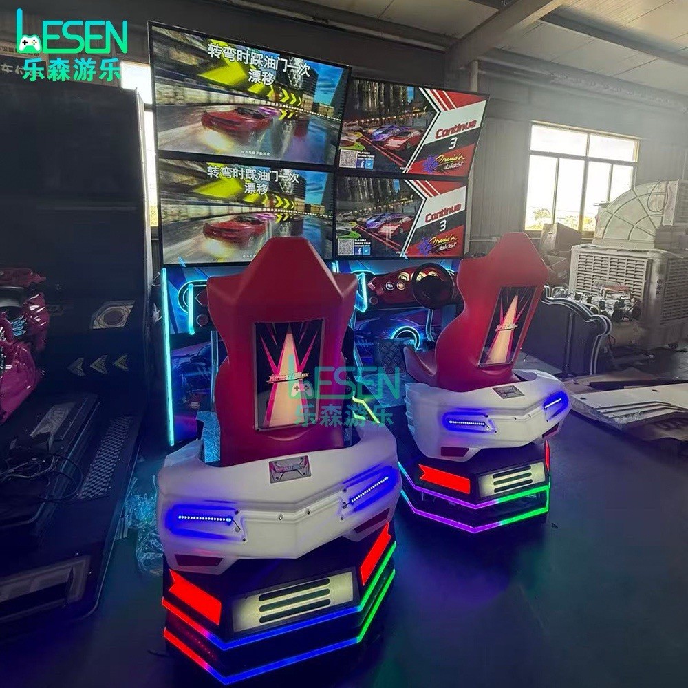 Extreme Speed Blitz Racing Arcade Machine 4 Screen Motion Simulator