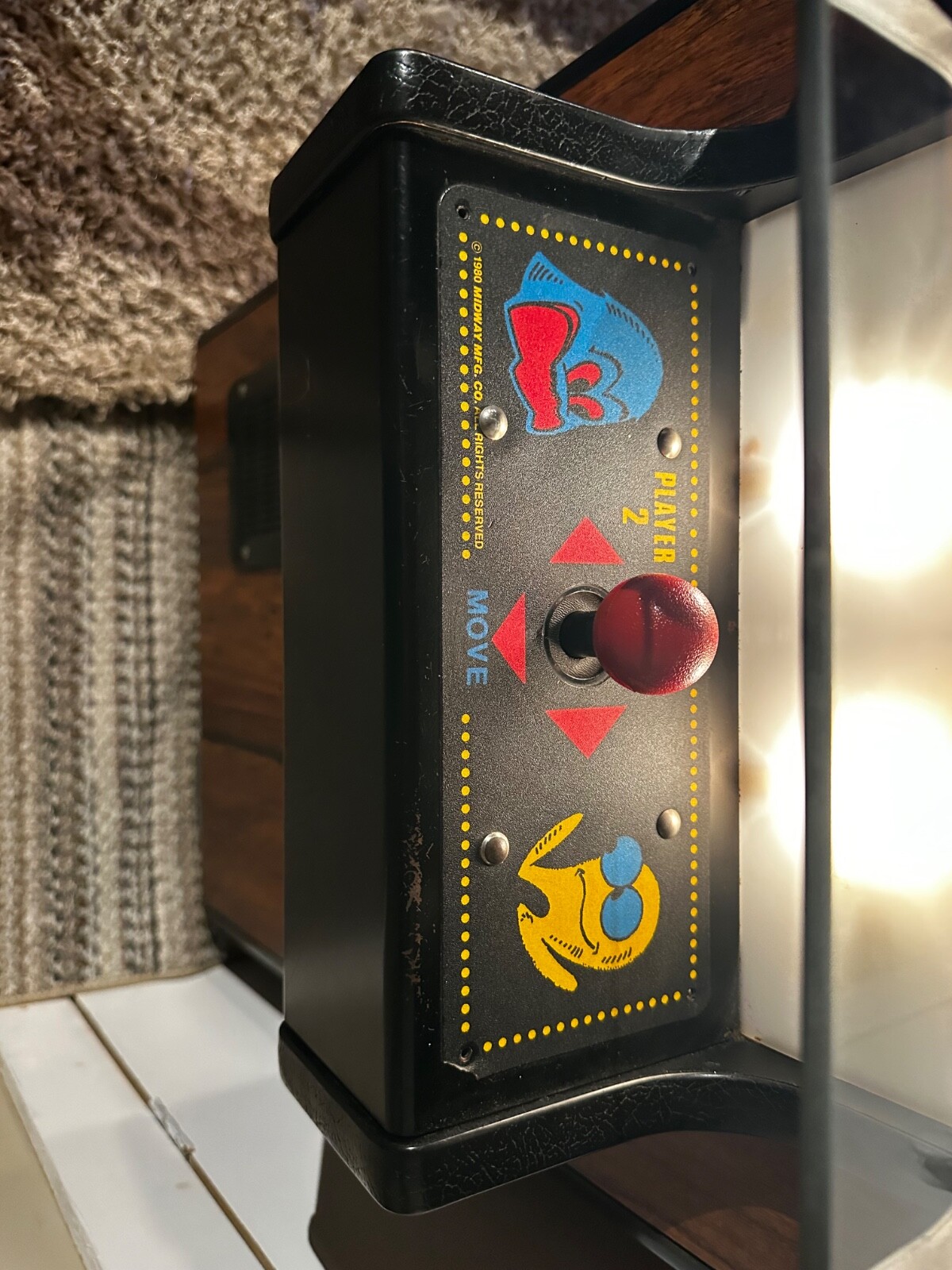 PAC-MAN or Mrs. PAC-MAN Original Cocktail Table Video Arcade Game