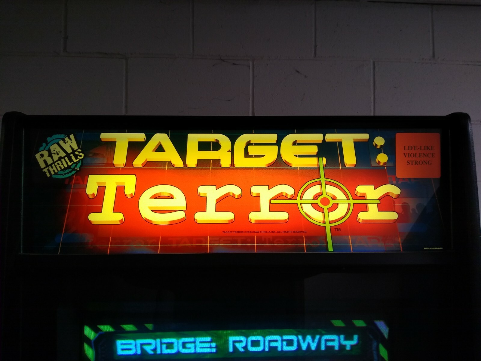 NICE 2004 Raw Thrills TARGET TERROR shooting video arcade game – FREE SHIPPING