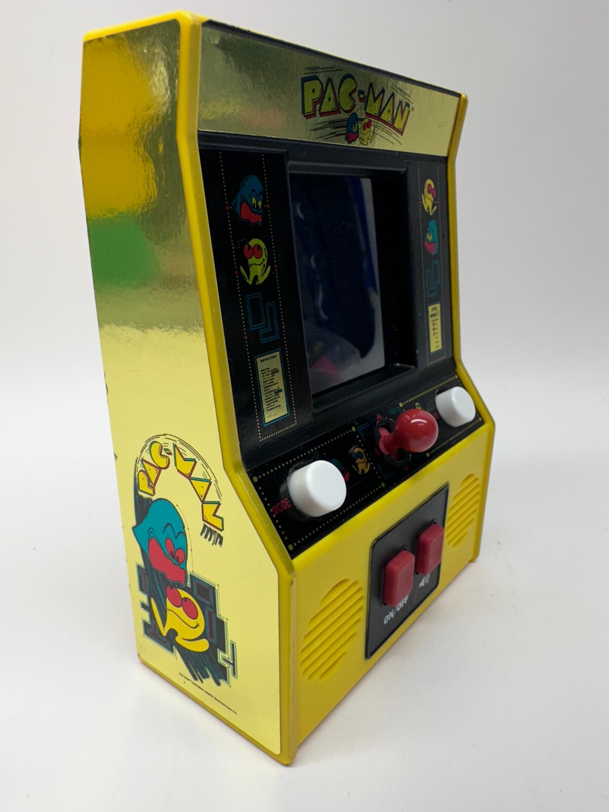 2019 Pac-Man Mini Arcade Classic Video Game Bandai Namco #09530 Gold Foil Decals