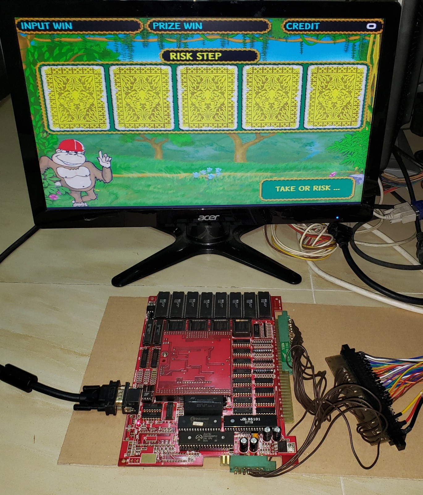 Crazy Monkey Slot Game PCB IGS System Board Arcade Video Game