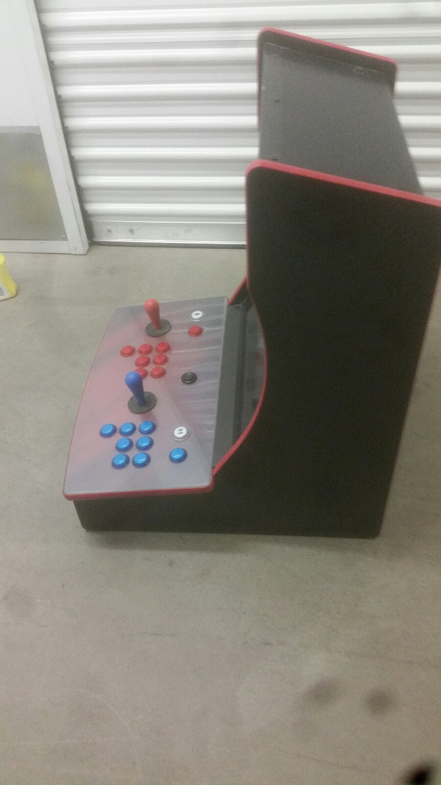 Arcade Bartop Tabletop *New* Custom 2 Player Fully Loaded LED Buttons Red Blue