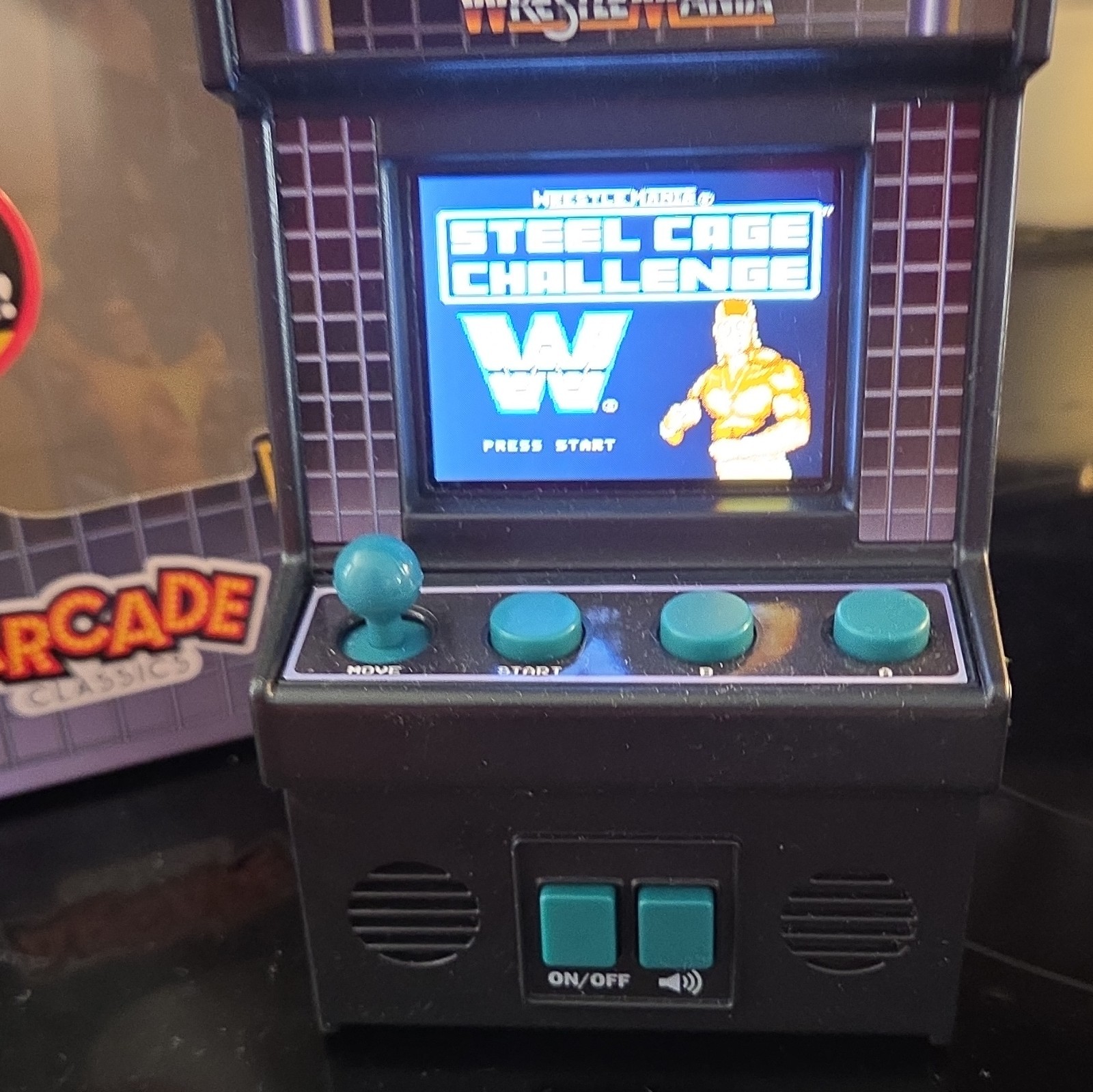 Arcade Classics WrestleMania: Steel Cage Challenge Mini Arcade Machine- WWE