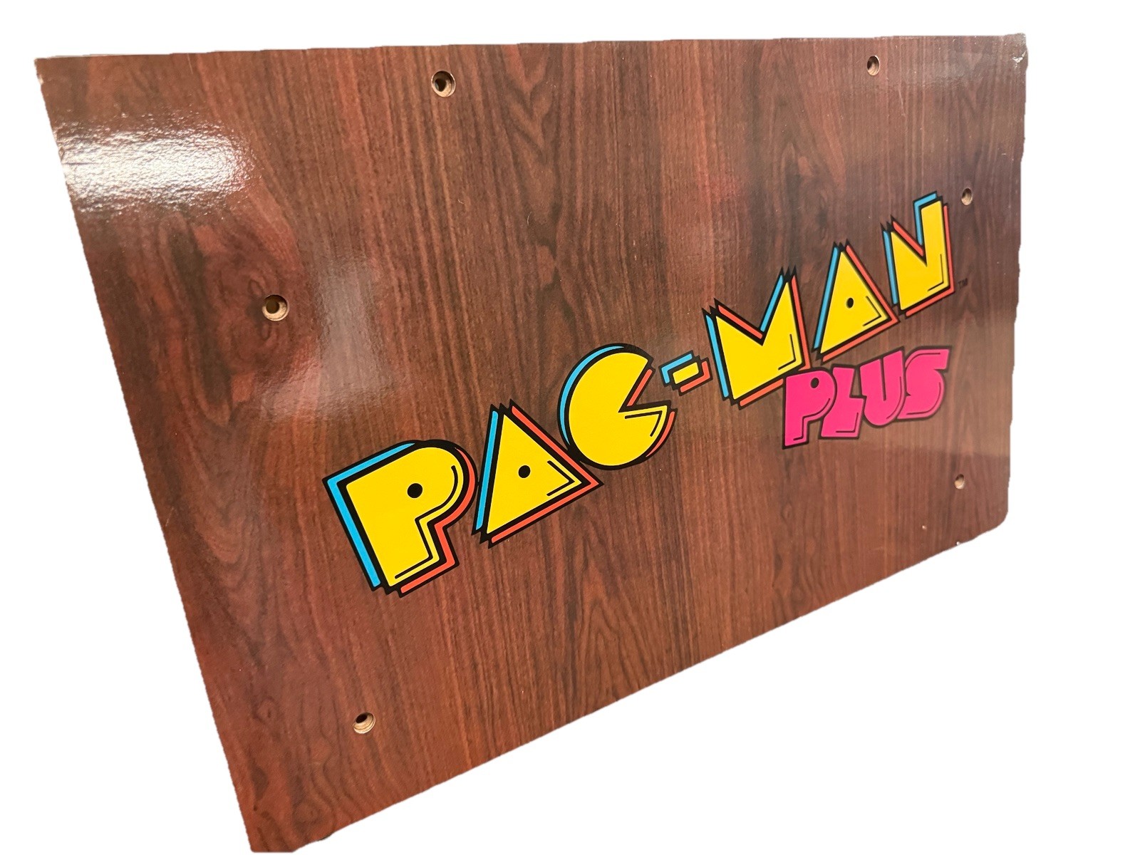 Arcade1up – Pacman Plus Wood Riser Panel rL Only