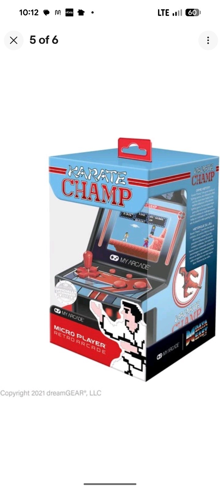 WB My Arcade DGUNL-3204 Karate Champ Micro Player Retro Arcade Machine – 6 Inch