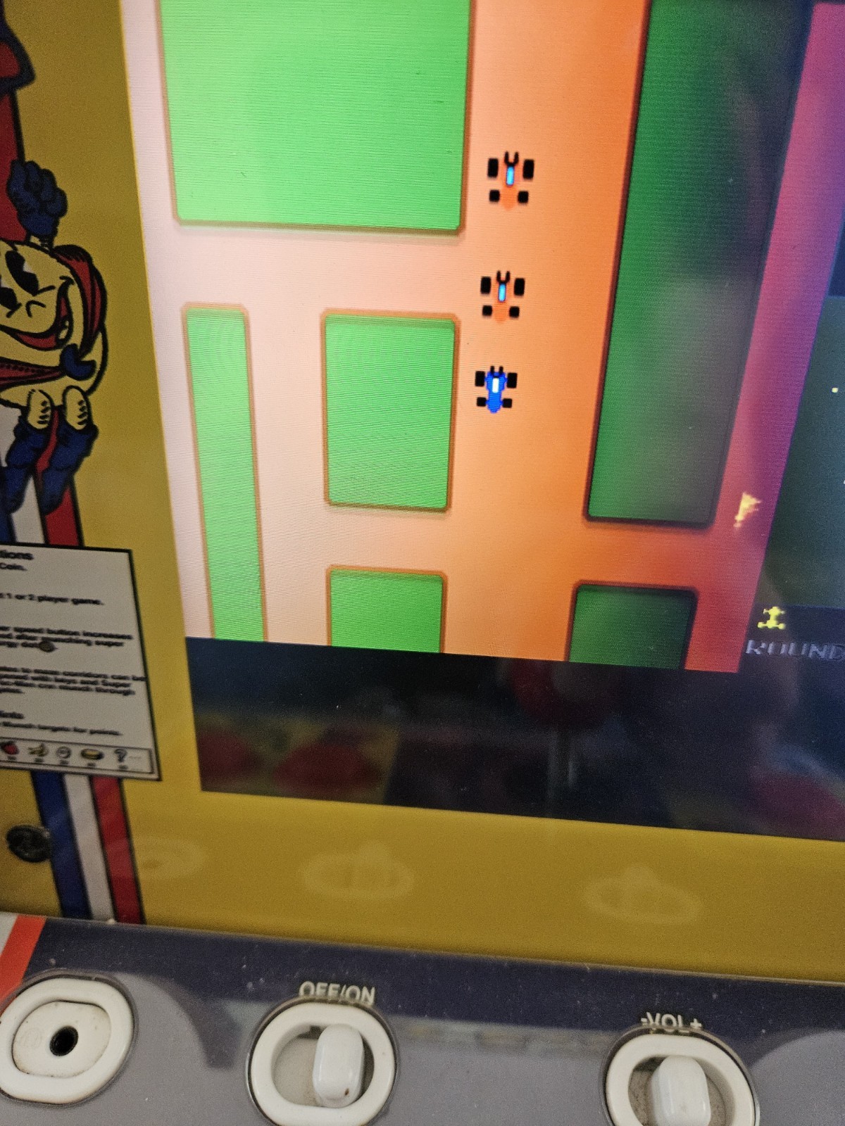 Arcade 1UP Super PAC-Man Counter Top Arcade Machine 4 Games PAC-C-01334 Tested
