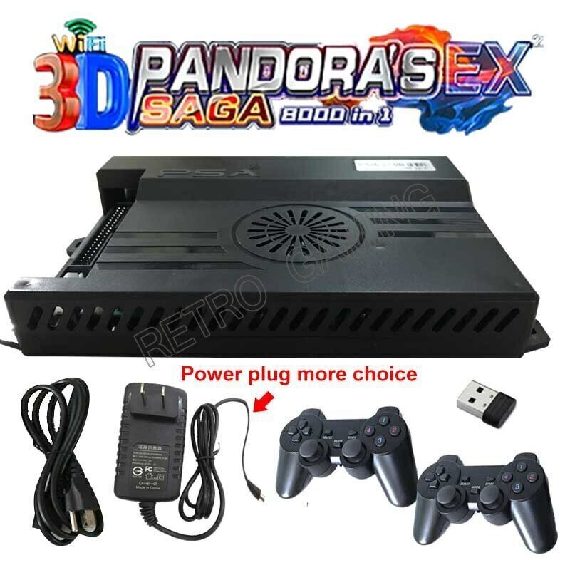Pandora Box Saga EX 3D 8000 in 1 Arcade pcb DIY Kit usb wireless gamepad HDMI
