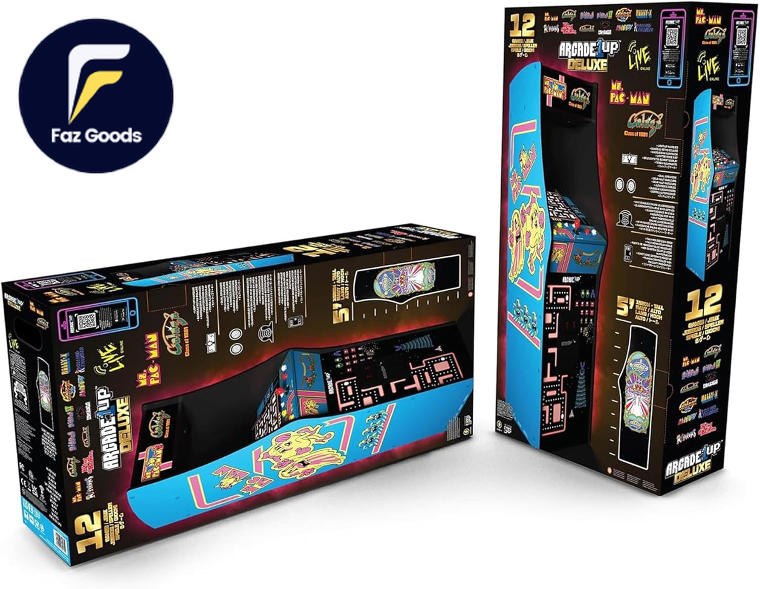 Arcade1Up Ms. Pac-Man Class of ’81 Deluxe Arcade Machine Gaming Cabinet