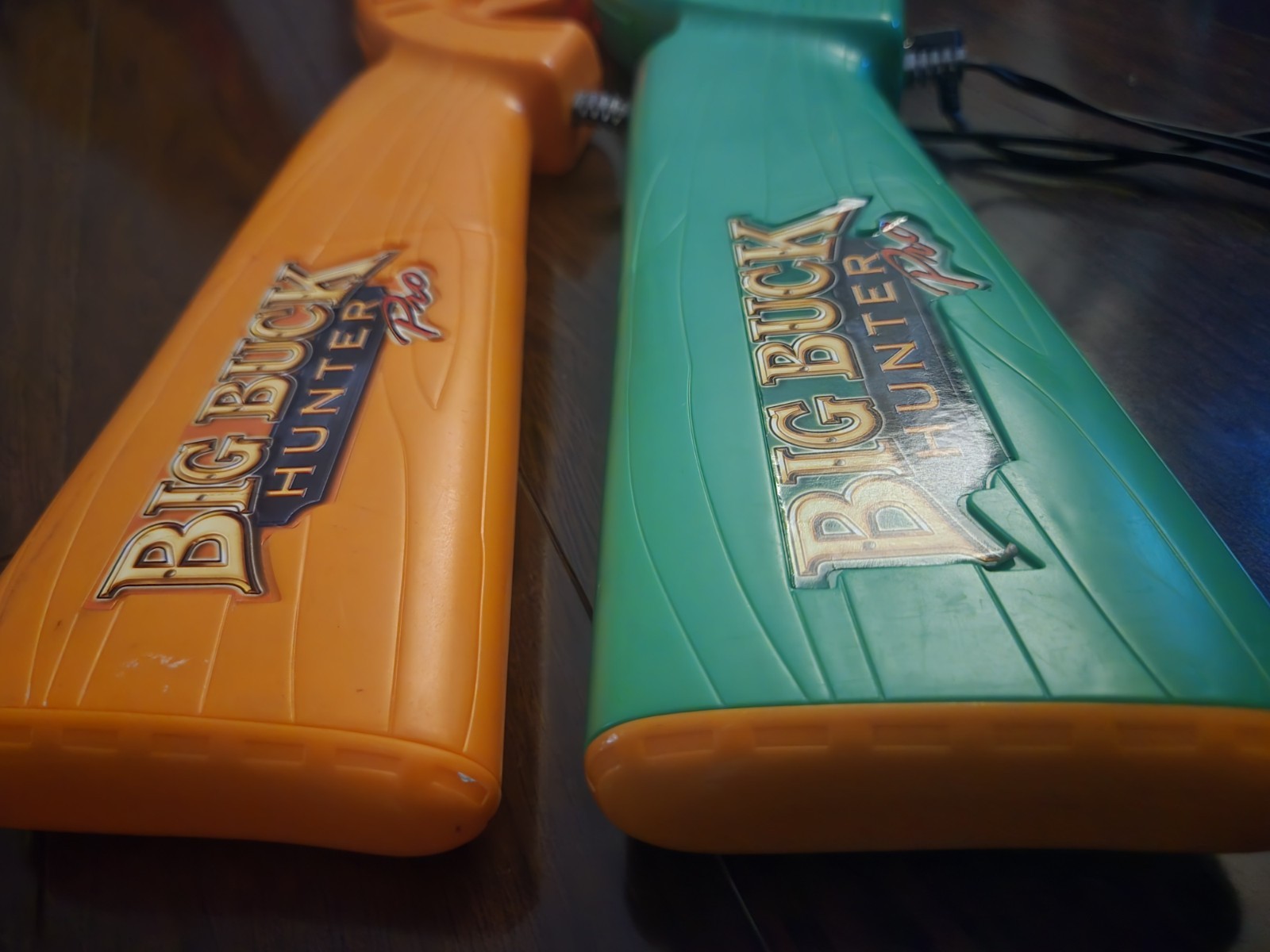 Big Buck Hunter Pro Plug & Play TV Arcade Game Green & Orange Gun NO SENSOR
