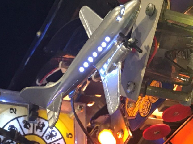 The Twilight Zone TZ Pinball Machine Plane LED Mod Bally