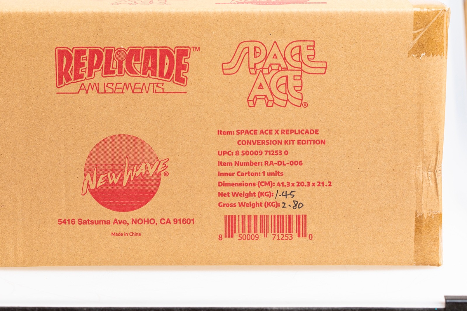 Replicade – SPACE ACE – Arcade Red Conversion Kit – New Wave Toys 1/6 Scale