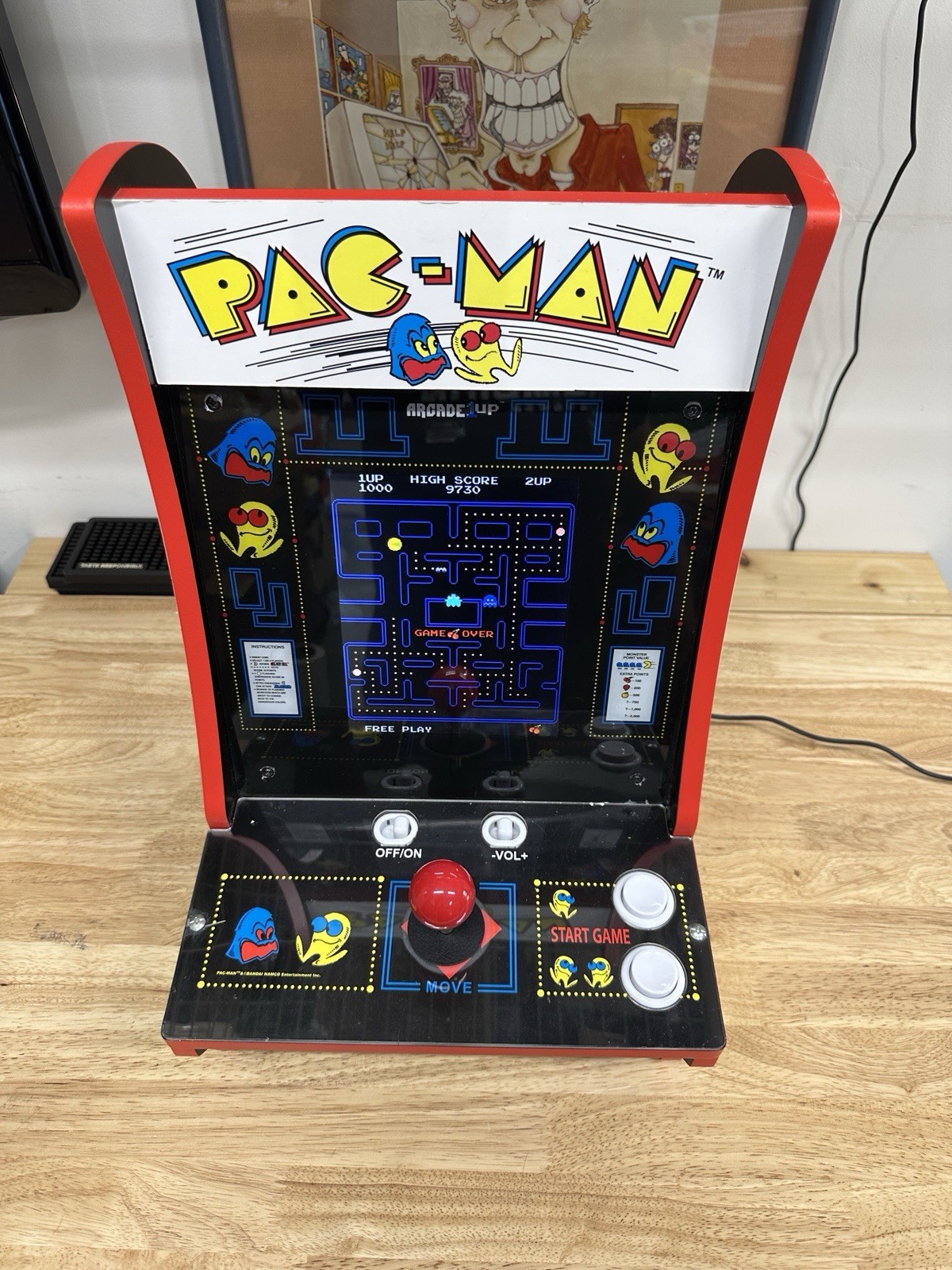 Arcade1Up Pac-Man Countertop Arcade Machine Tested & Working – Retro #7427