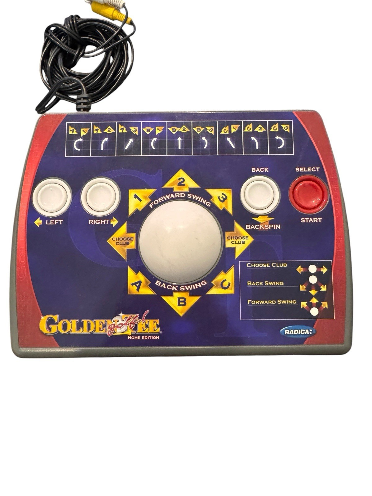 Radica GOLDEN TEE Golf Home Edition Plug and Play Desktop TV Video Game