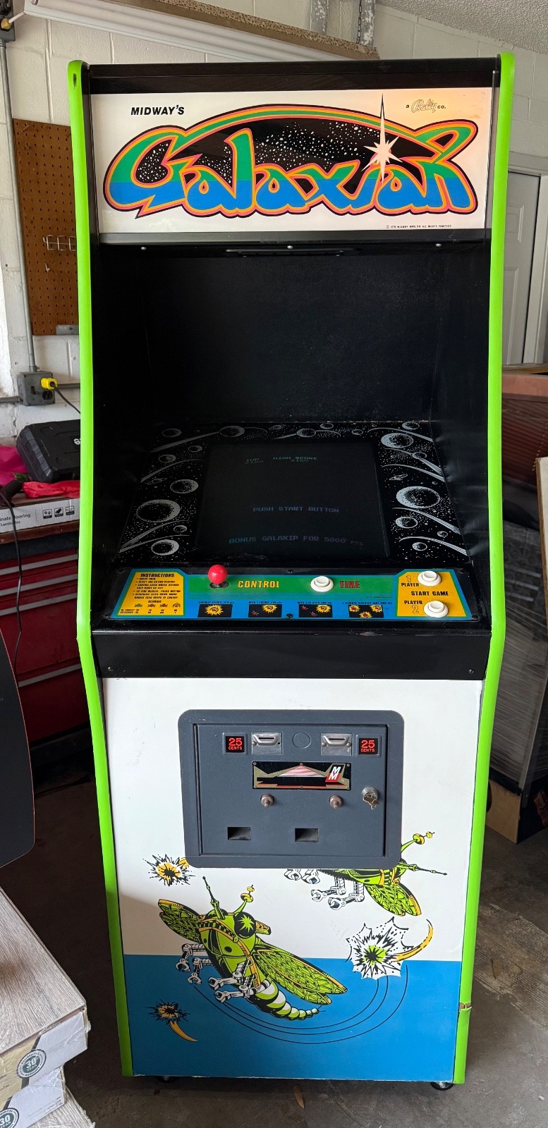 Galaxian Arcade Cabinet / Machine – All Original 1979