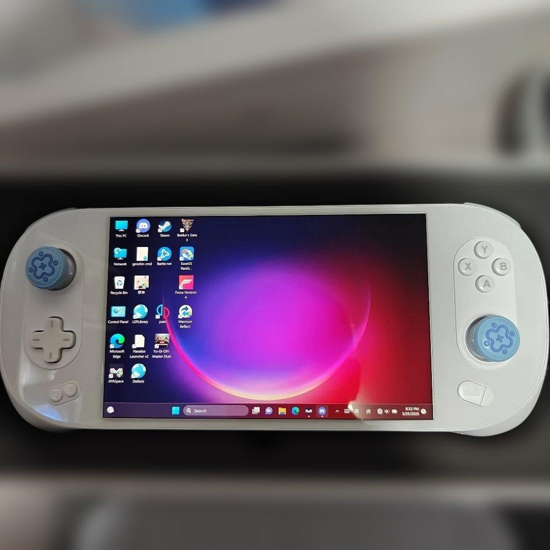 AYANEO 2S Ryzen 7 7840U 7in 1200p Handheld Gaming PC White w/Box BEAUTIFUL! MINT