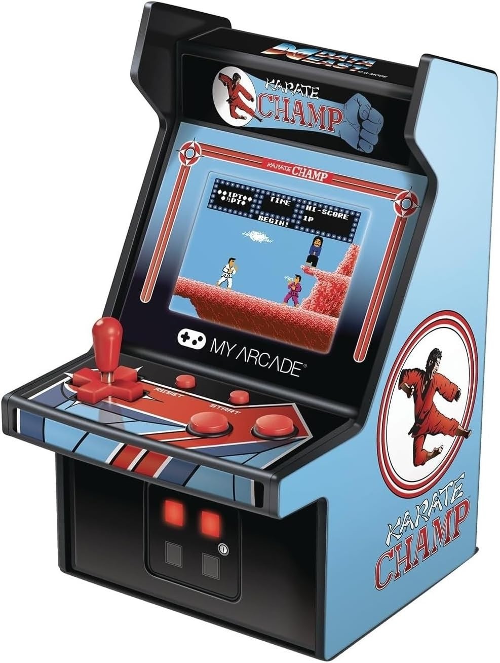 Nostalgic Karate Champ Arcade – 6.75 Inch Mini Machine with Dual Power Options