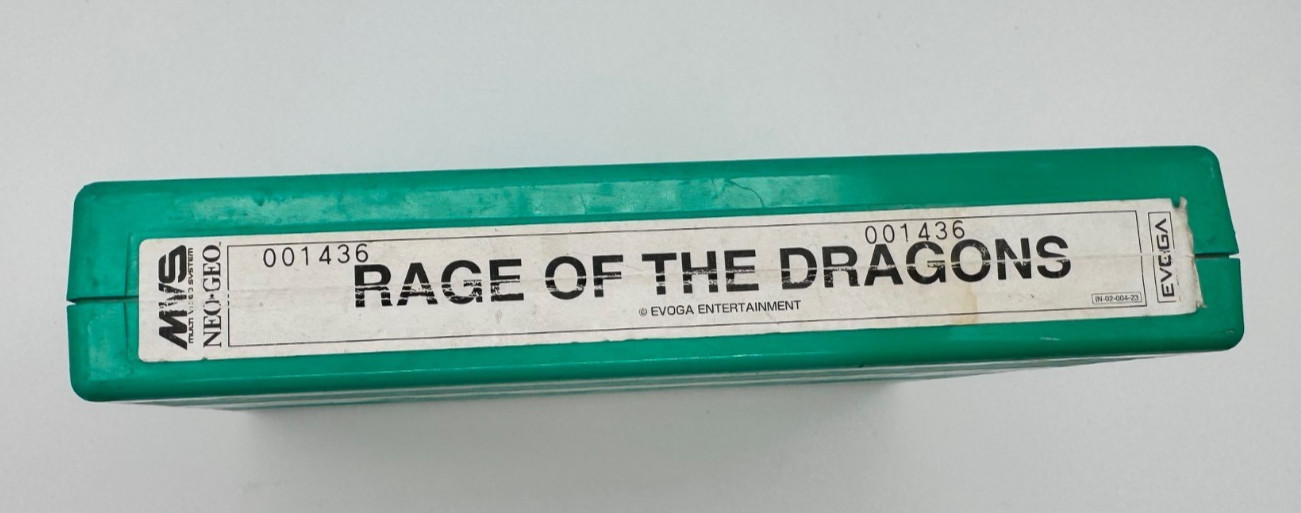 Us Seller-Rage Of The Dragons Neo Geo MVS Kit English Mismatching Serials