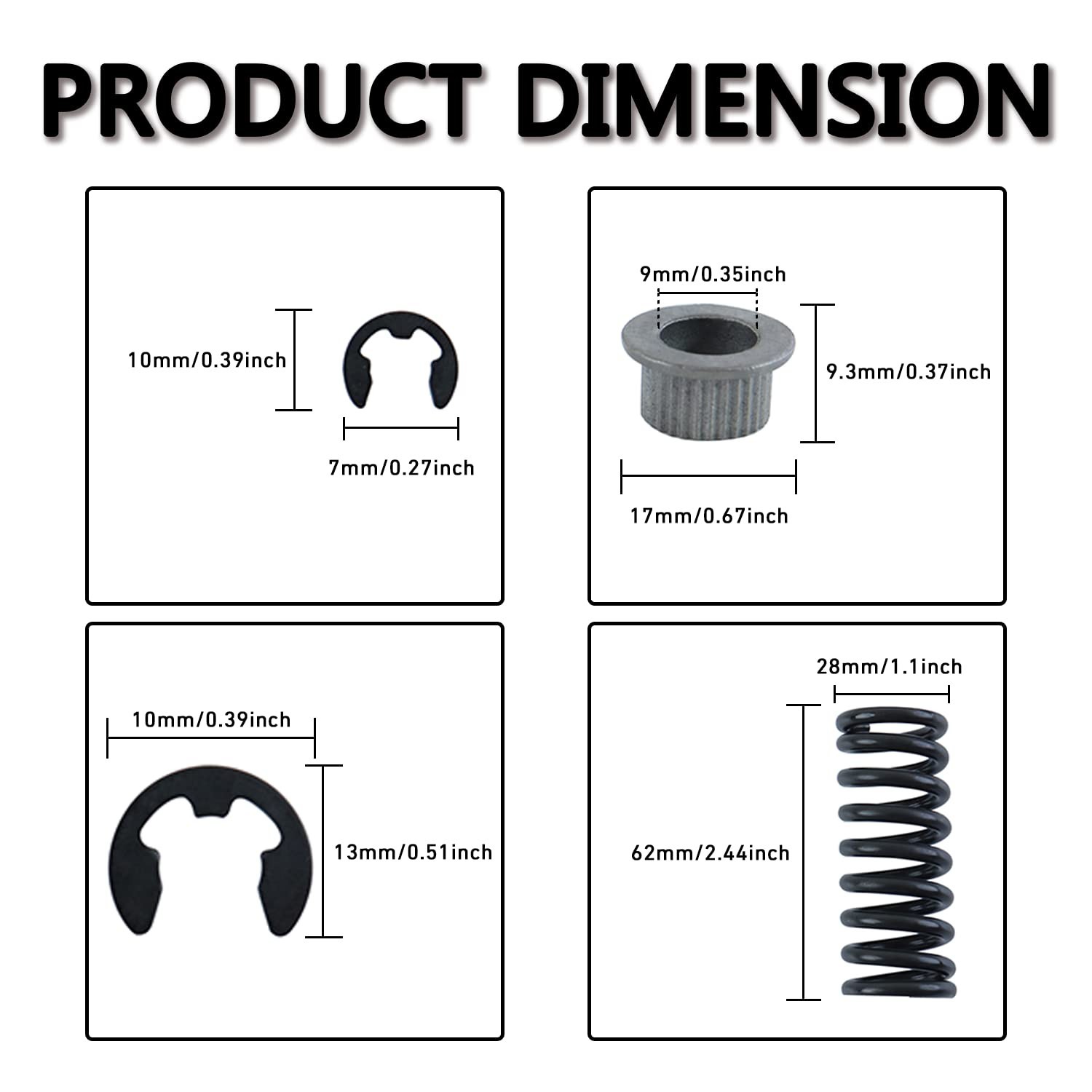 Door Hinge Pin Bushing Repair Kit + Spring Tool for Chevy GMC C1500 C2500 K1500