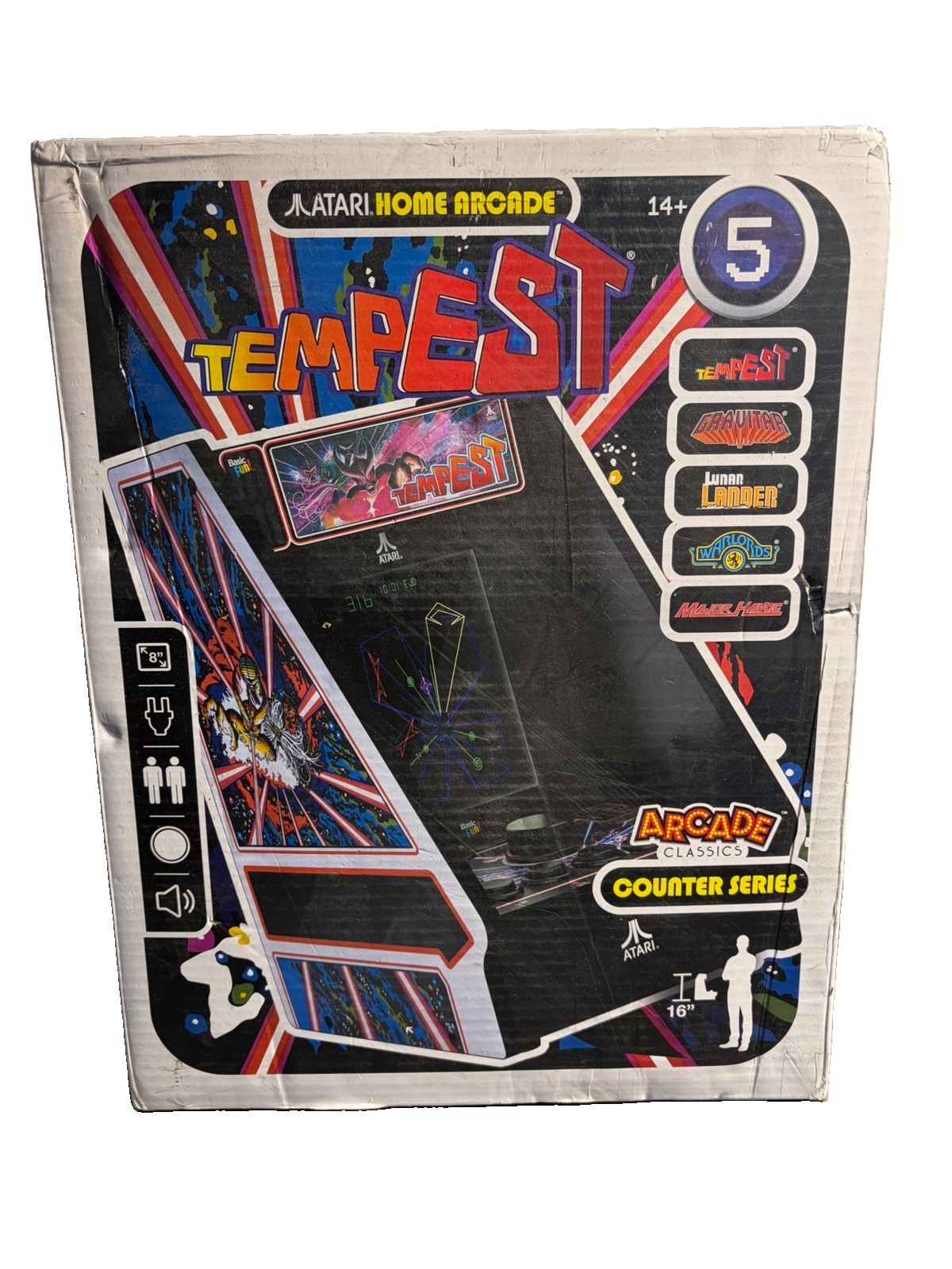 Atari Home Arcade Tempest Counter Series 5 Games Arcade Classics New