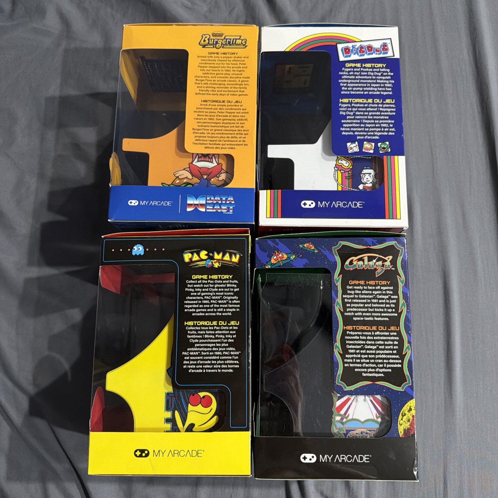 My Arcade Dig Dug. Burgertime. Galaga. Pac-Man. Micro Player Bundle. Read Desc.