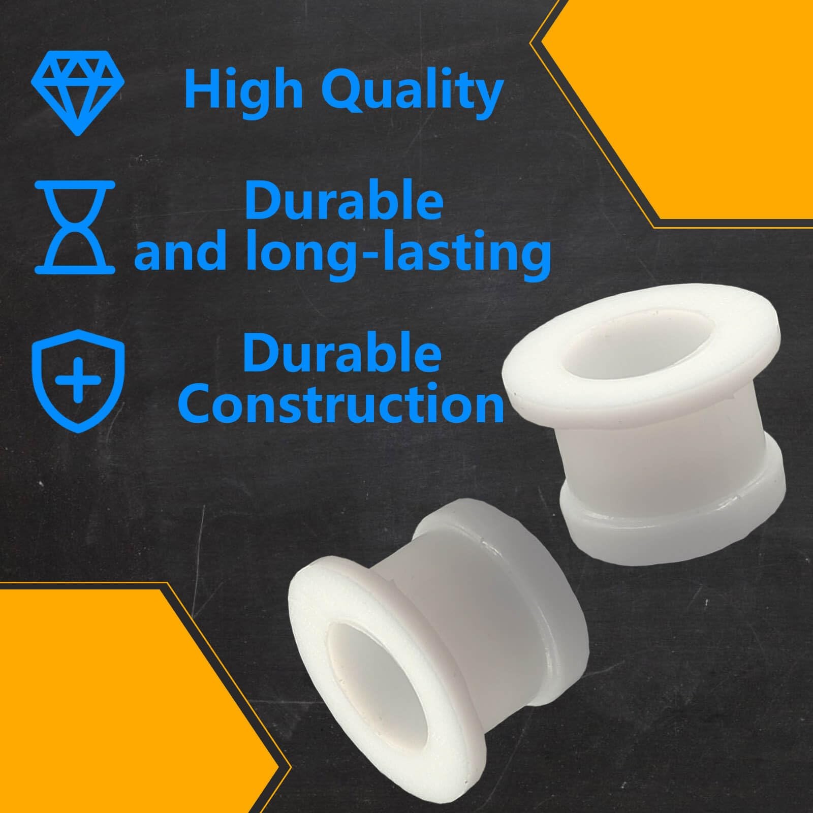 2 PCS Shifter Cable Bushing Kit, Compatible with Ford Edge 2012-2020 white