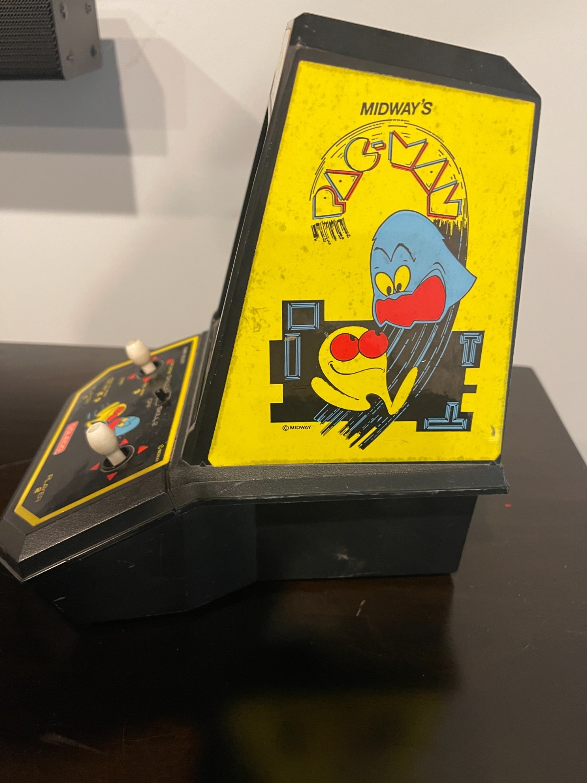 VINTAGE 1981 COLECO MIDWAY PAC MAN TABLE TOP MINI VIDEO ARCADE GAME TESTED WORKS