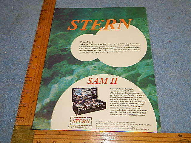 1979 Stern TRIDENT Pinball Advertising Brochure