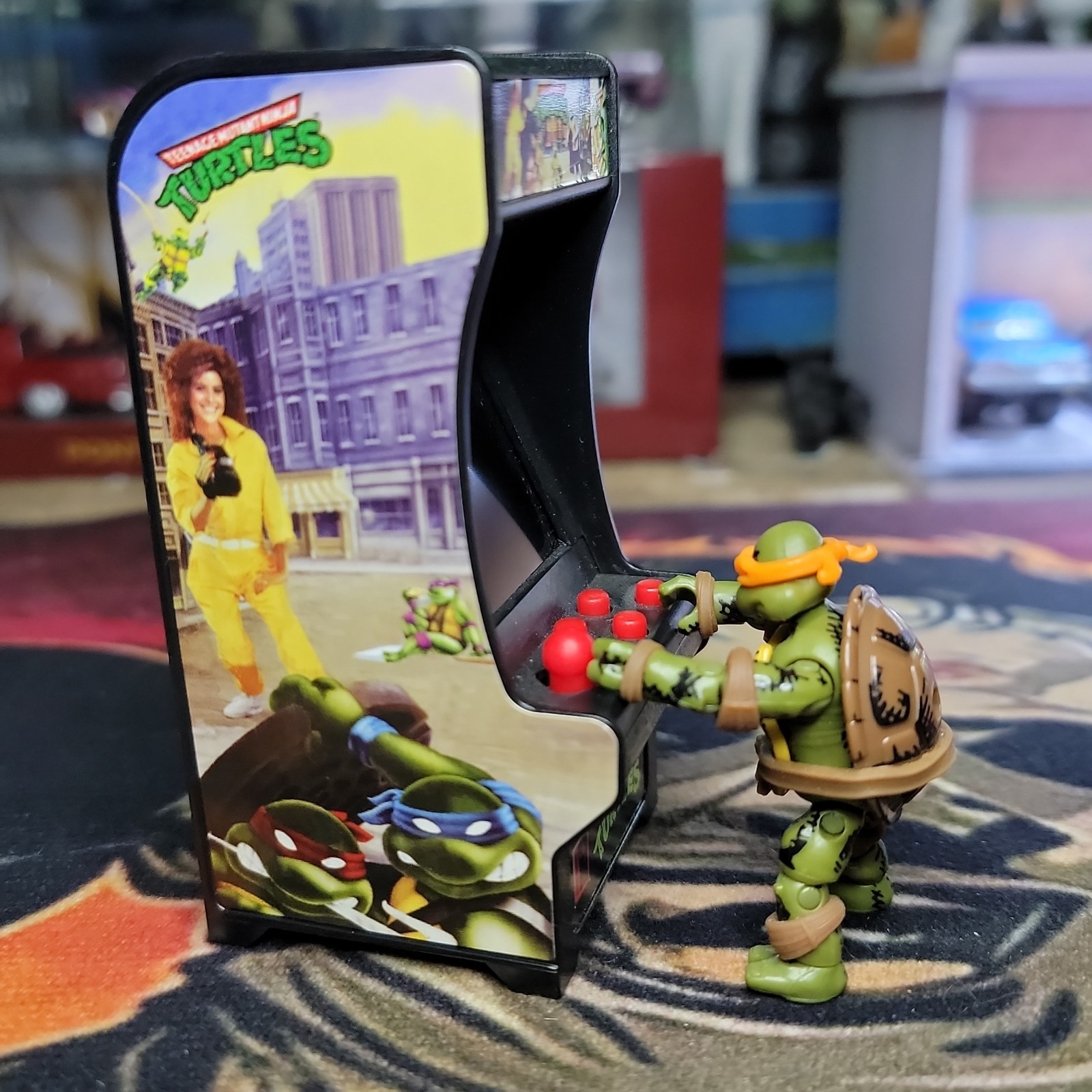 Teenage Mutant Ninja Turtles TMNT Tiny Arcade W/Mega Construx Tmnt Figure Read