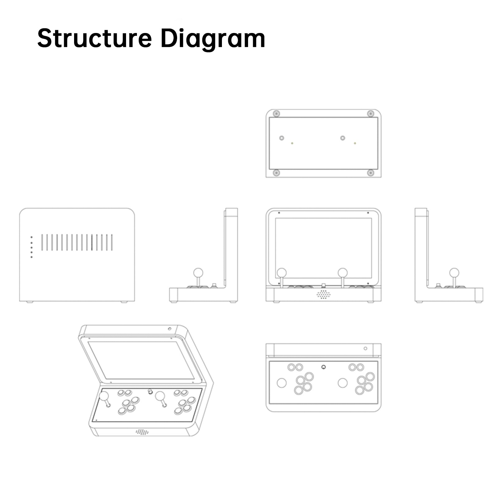 🚀23000 Games in 1 Box Arcade Game Console 17-inch HD Screen Game Console 3D