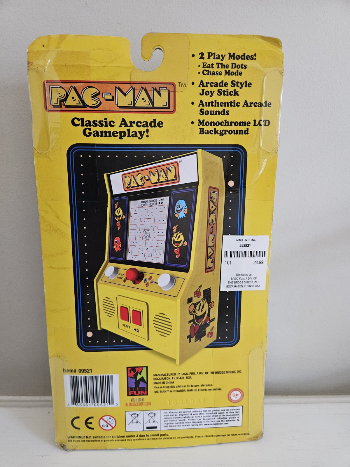 Pac Man Retro Handheld Arcade Game Namco Bandai
