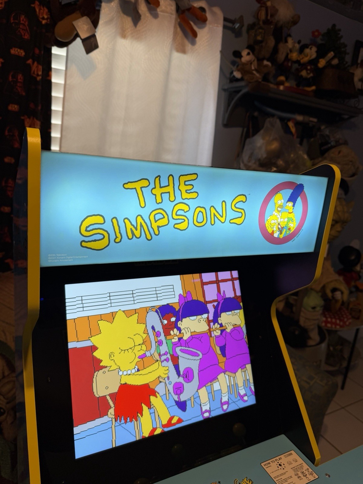 🕹️Arcade 1 Up The Simpsons Live Arcade Cabinet with Riser Lit Marquee 4 Player