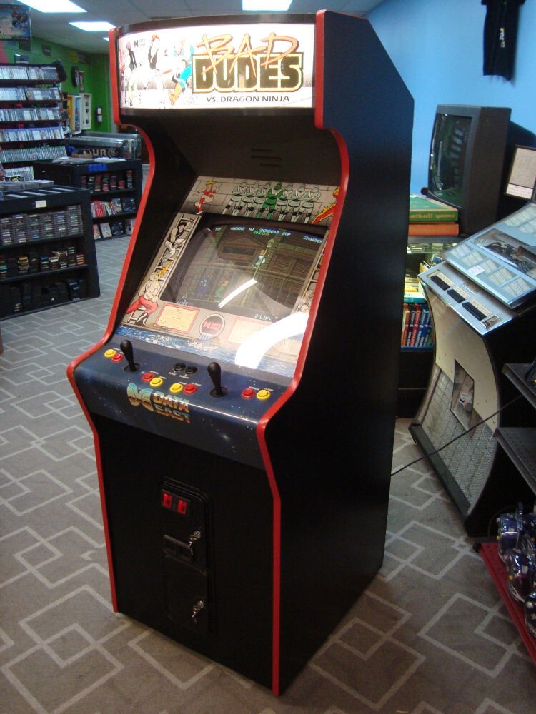 Old School Bad Dudes Arcade Game – Late 80s Full Size Coin Op