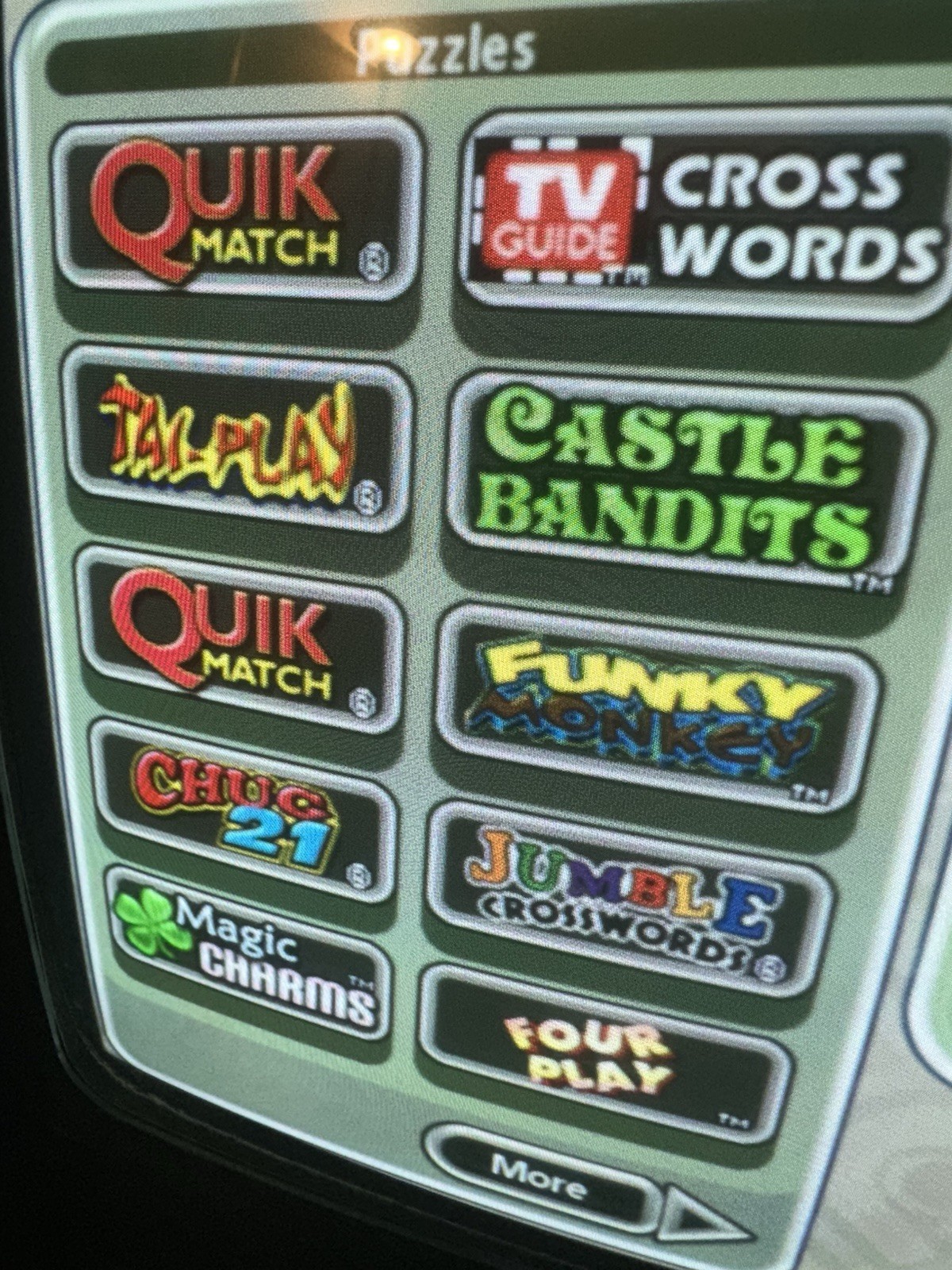 Megatouch Touchscreen Countertop Arcade Gaming Updated Jade Edition